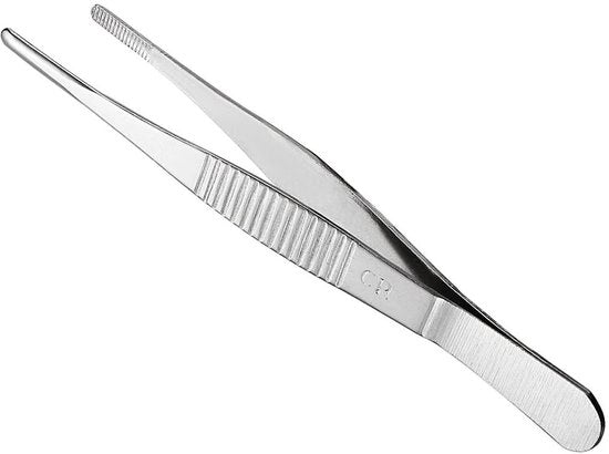 Pincetto multifunzionale da cucina 12,5 cm - Testa a griglia - Preciso pincetto - Punta appuntita - Duraturo e resistente agli urti