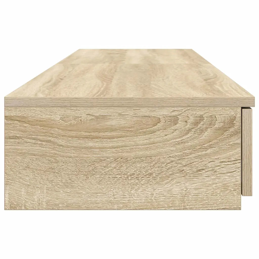 Cassetti per letto | Comodino | Armadio da Notte | Mobiletto da notte Rovere Sonoma 140 x 36,5 x 16,5 cm