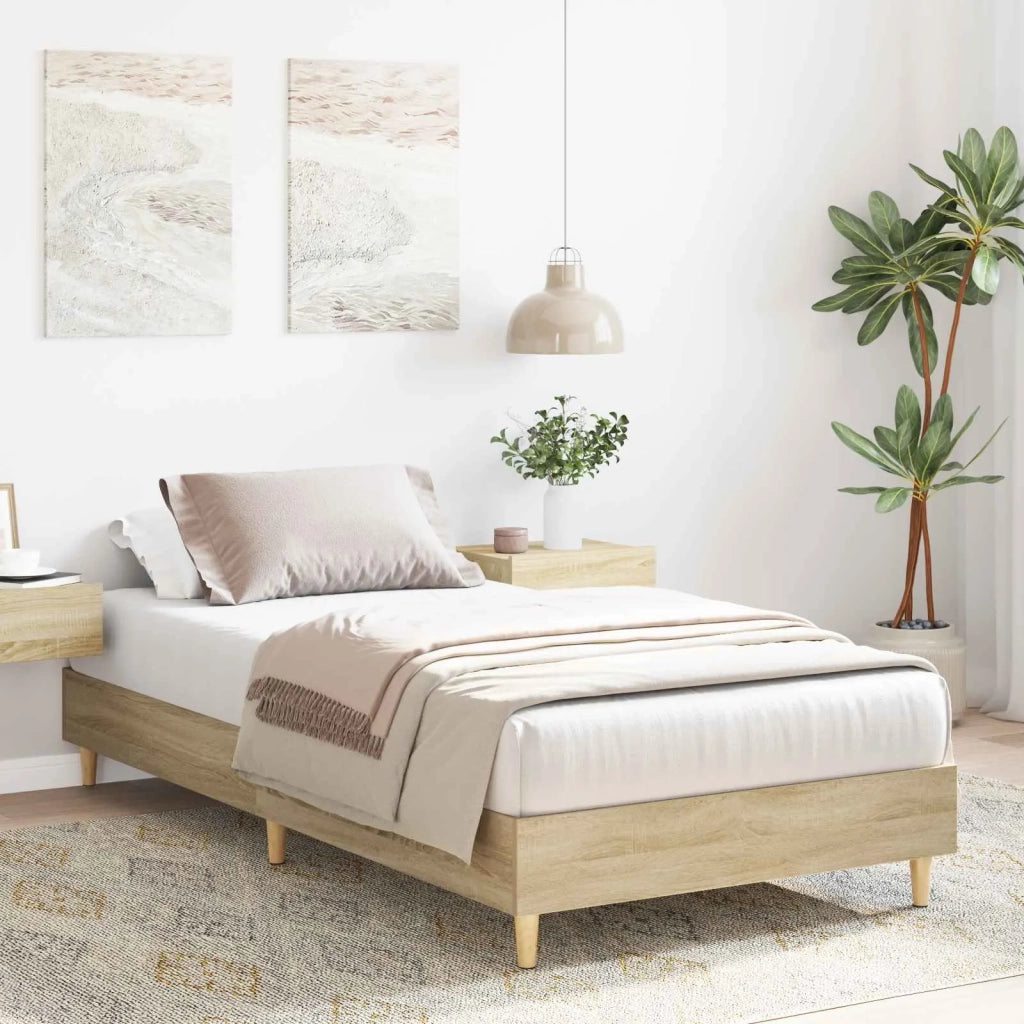 Struttura del letto Rovere Sonoma Legno ingegnerizzato 8009060