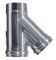 Canna fumaria parete doppia coibentata inox raccordo t 135°   dn 300/350