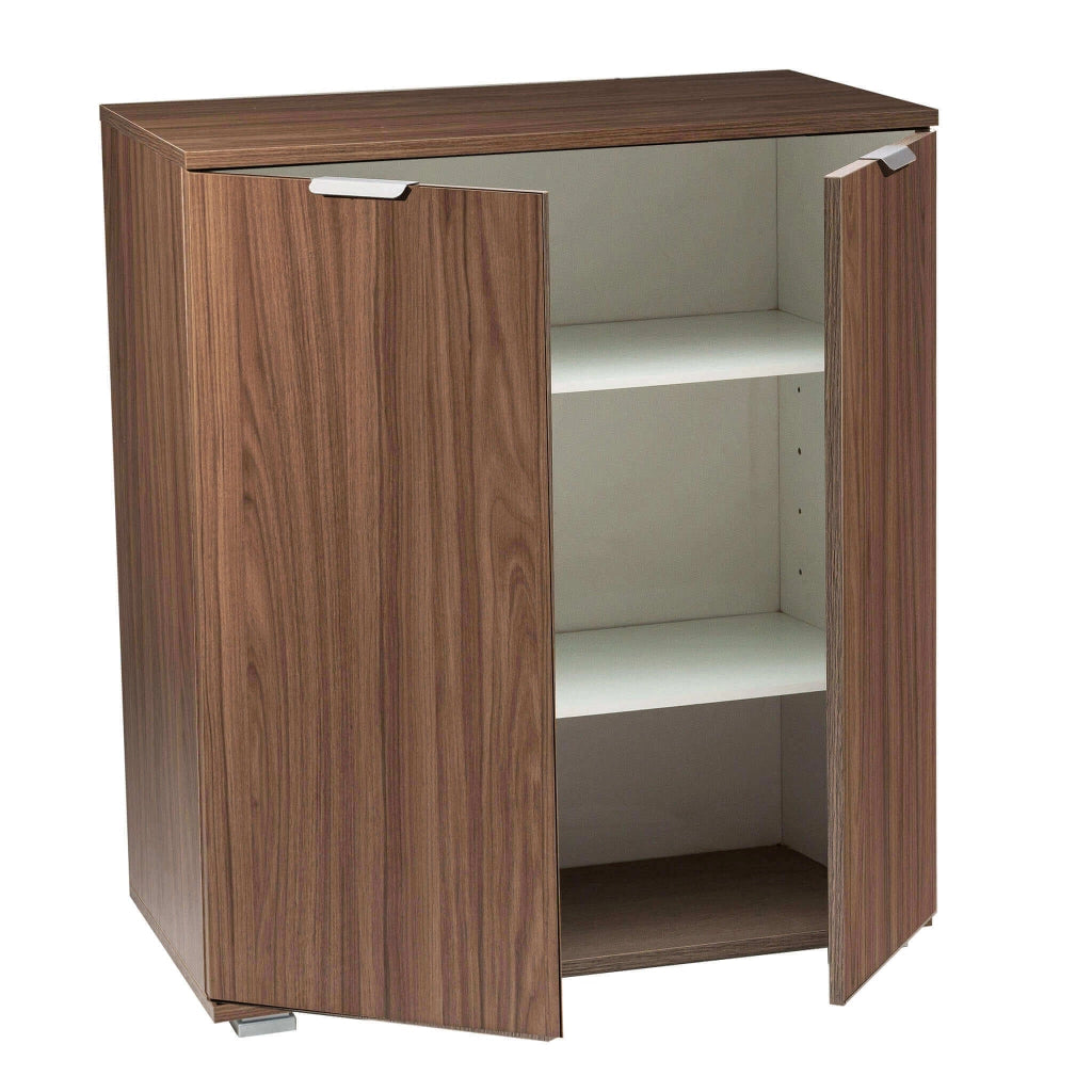 Armadietto da Bagno con 2 ante in Legno Composito cm 75x38x85 - PAUL