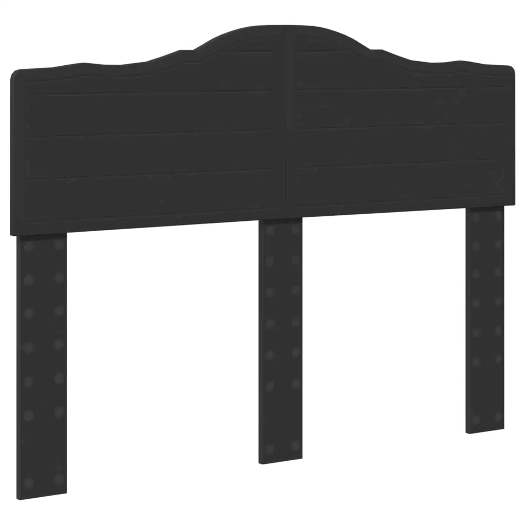 Struttura del letto-Giroletto Nero 120 x 200 cm Pino massello 622575