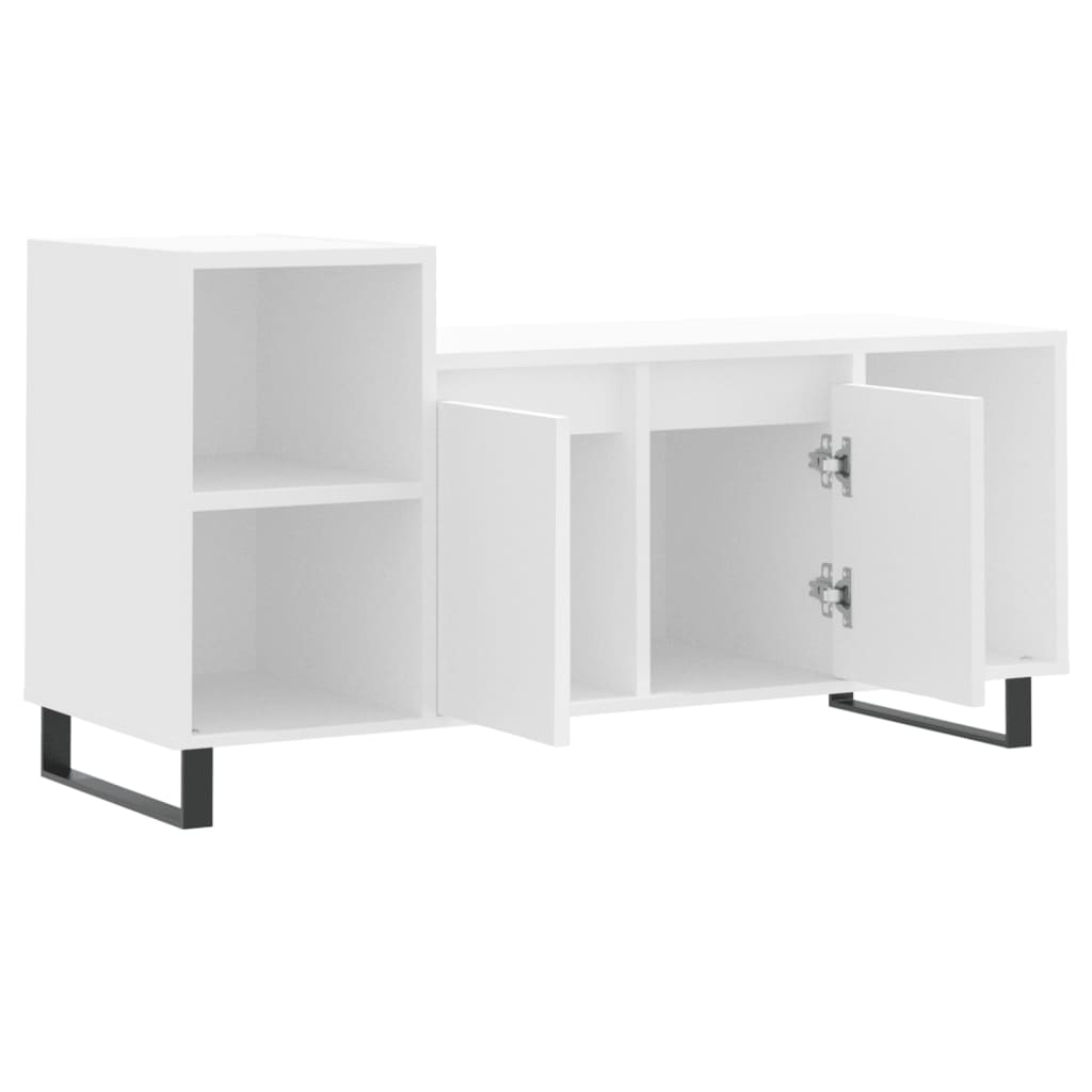 Mobile Porta TV-Mobile per TV-Credenza TV Bianco 100x35x55 cm in Legno Multistrato 191868
