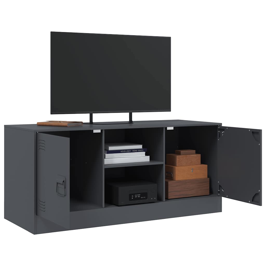 Mobile Porta TV-Mobile per TV-Credenza TV Antracite 99x39x44 cm in Acciaio 613700