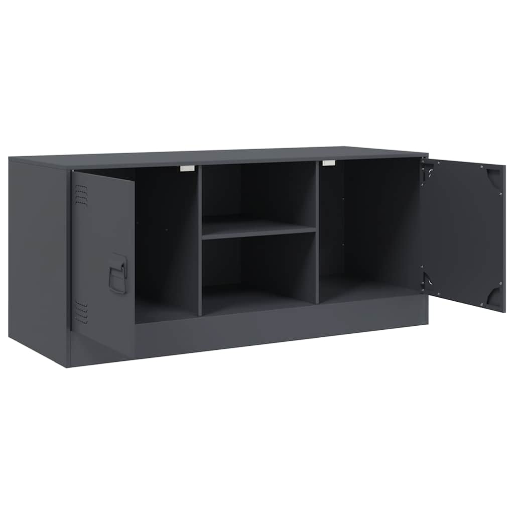 Mobile Porta TV-Mobile per TV-Credenza TV Antracite 99x39x44 cm in Acciaio 613700