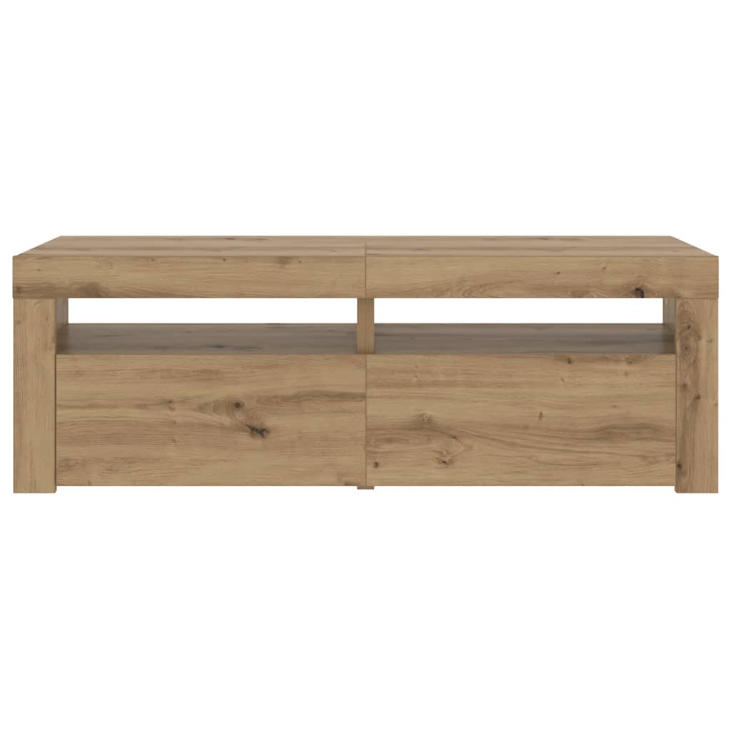Mobile Porta TV con LED-Mobile per TV-Credenza TV Artigianale 120x35x40 cm Multistrato 803023