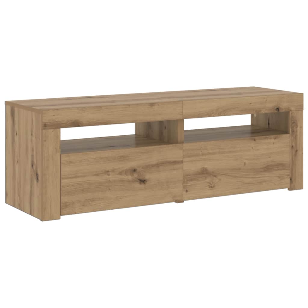 Mobile Porta TV con LED-Mobile per TV-Credenza TV Artigianale 120x35x40 cm Multistrato 803023