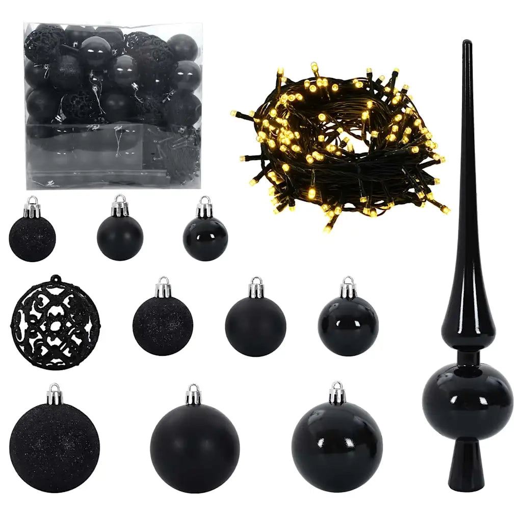 Albero di Natale artificiale con luci integrate Argento 210 cm 3397220