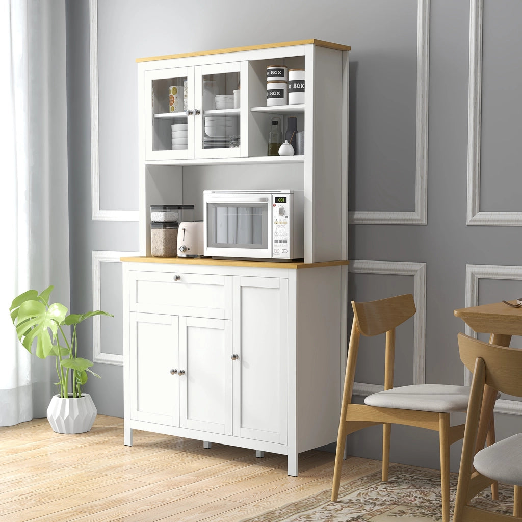 Armadio Cucina con Cassetti e Scaffali Regolabili ¨C Minimal ¨C Bianco 100x40x180 cm