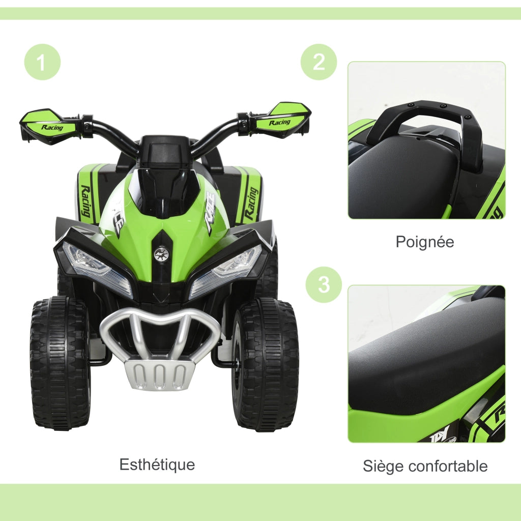 Portagiochi Quad Bambini 18-36 Mesi ¨C Minimal ¨C Verde Nero 67x38x44 cm