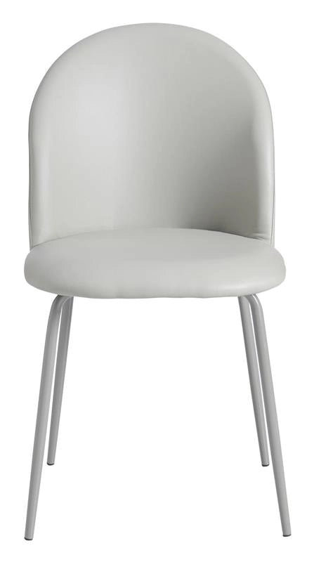 SET 4 SEDIE BONNIE CON SEDUTA IN POLIURETANO GRIGIO STRUTTURA IN METALLO DIMENSIONI 45X55X82 CM