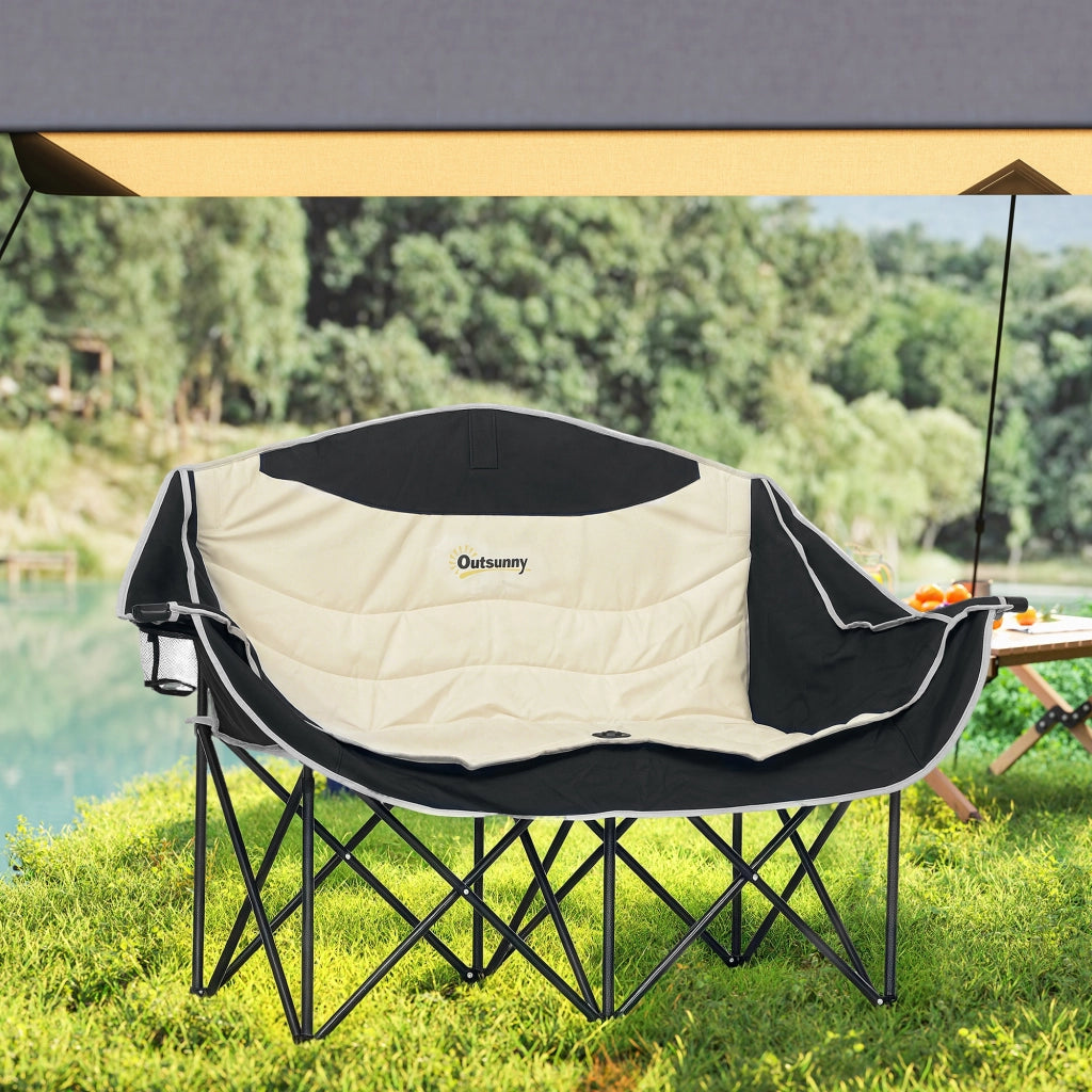 Sedia da camping pieghevole 2 posti ¨C Minimal ¨C Khaki 250kg