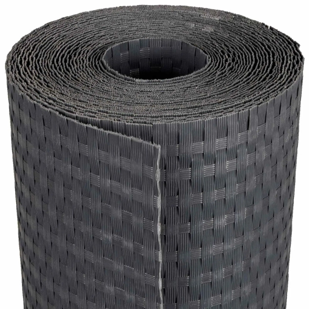 Schermo da balcone Grigio Scuro 600 x 80 cm polyrattan 42032621