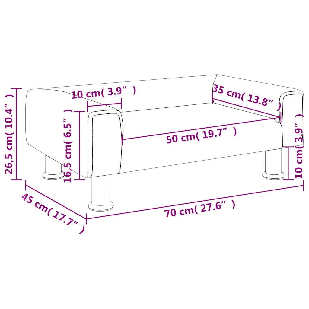 Divano | Divano da soggiorno | Sofa per Bambini Blu 70x45x26,5 cm in Velluto