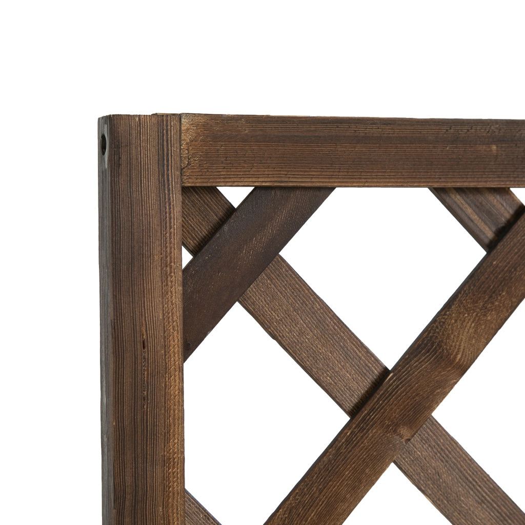 Hochbeet con graticcio ¨C Minimal ¨C marrone 72.5x31.5x149.5 cm