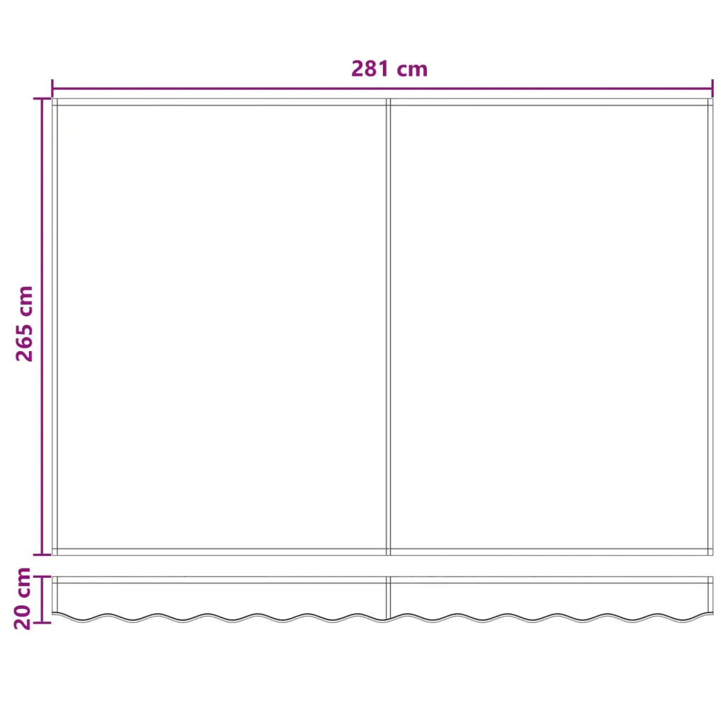Tenda retrattile Tortora 300 x 250 cm Poliestere e Alluminio 3425834