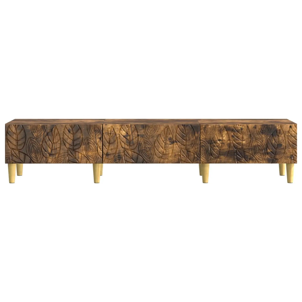Mobile TV | Armadietto TV | Mobile Porta TV 147 x 34,5 x 30 cm Rovere Fumo Legno ingegnerizzato