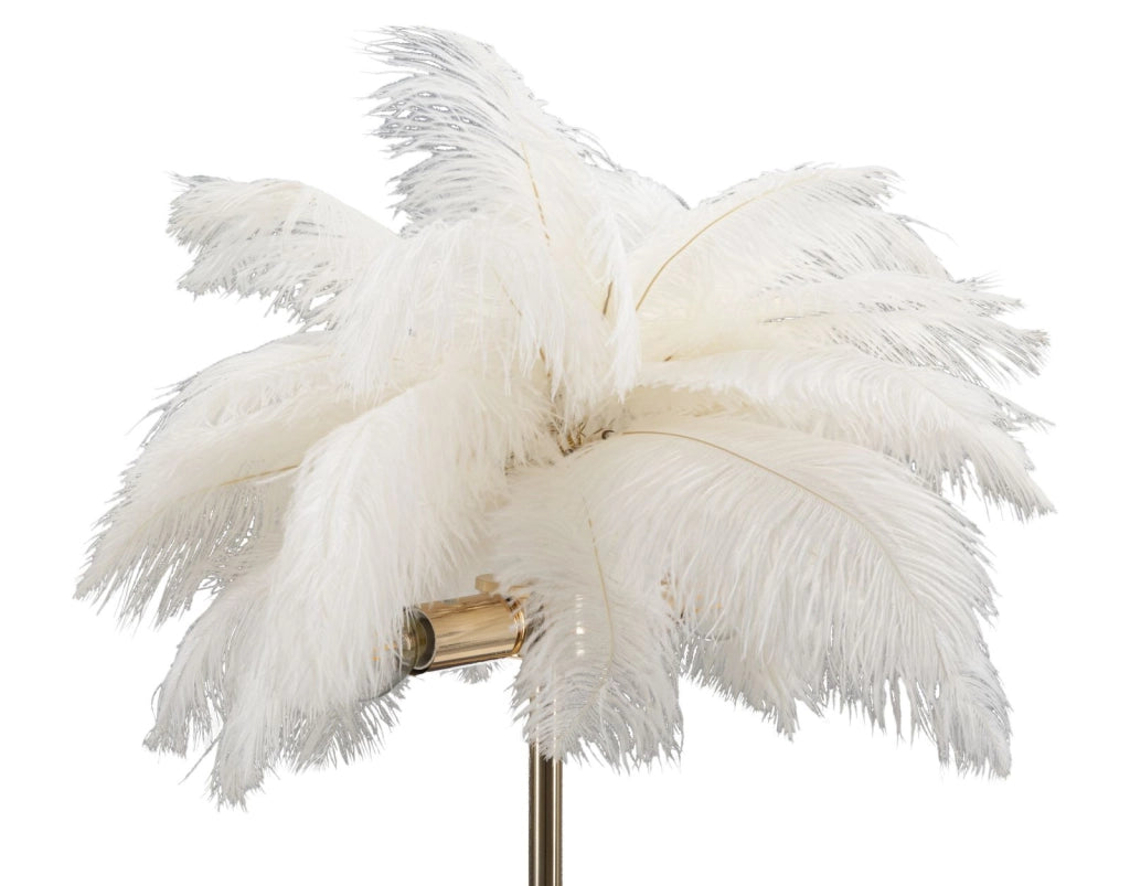 LAMPADA DA TAVOLO PALM BIANCA CM Ø 40X55
