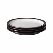 Set di piatti a bordo 4 pezzi, nero/bianco, 26,5* 26,5* 3 centimetri