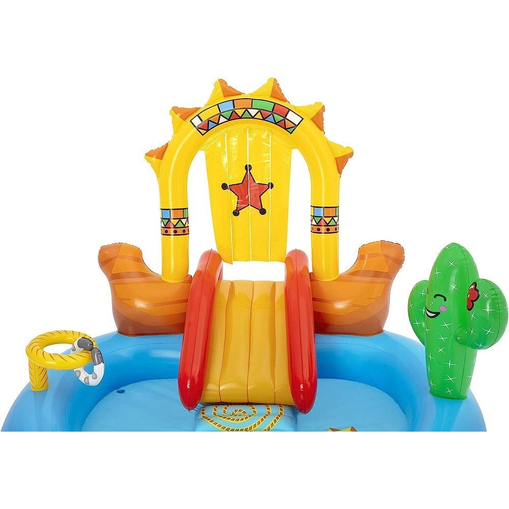 Trade Shop - Play Center Piscina Gonfiabile Bambini Selvaggio West 2anni+ 264x188x140cm 53118 -