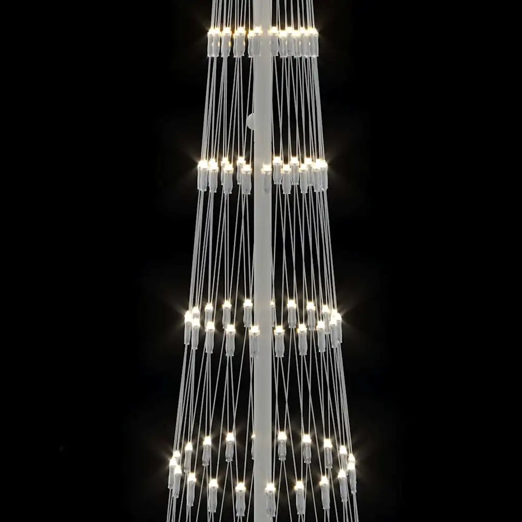 Albero di Natale LED con 290 LED Bianco caldo 250 cm Metallo 42018775