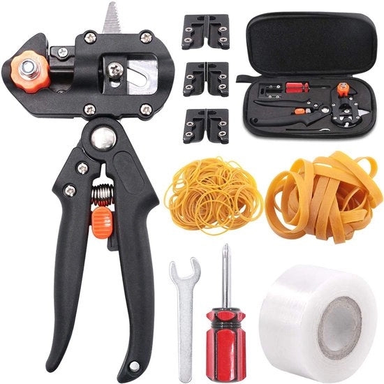 Kit di taglio per giardino professionale con nastro adesivo per enti e fascette in gomma