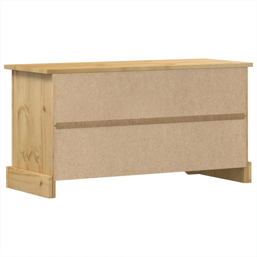 Mobile Porta TV Corona 100x40x52 cm in Legno Massello di Pino 4005668