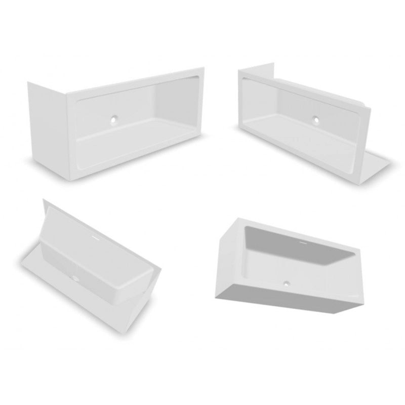 RIHO RETHINK CUBIC Vasca da bagno Plug&Play sinistra 200x90 cm