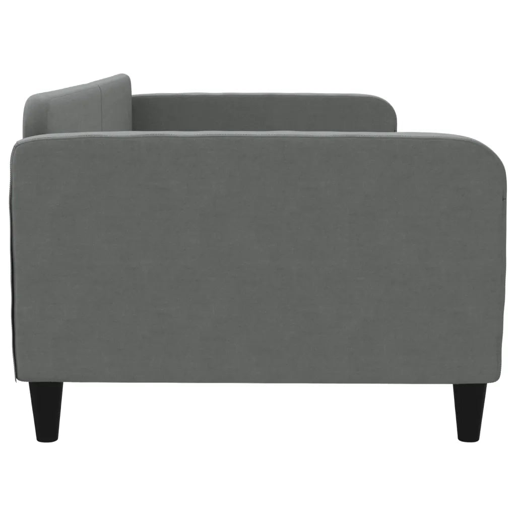Letto da Giorno Grigio Scuro 100x190 cm in Tessuto 354049