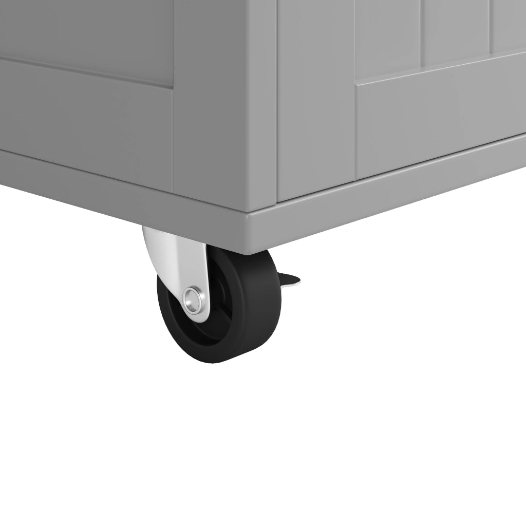 Tavolo da Pranzo Multifunzionale con Vano Contenitore ¨C MINIMAL ¨C Effetto Legno Grigio 102x45x92cm