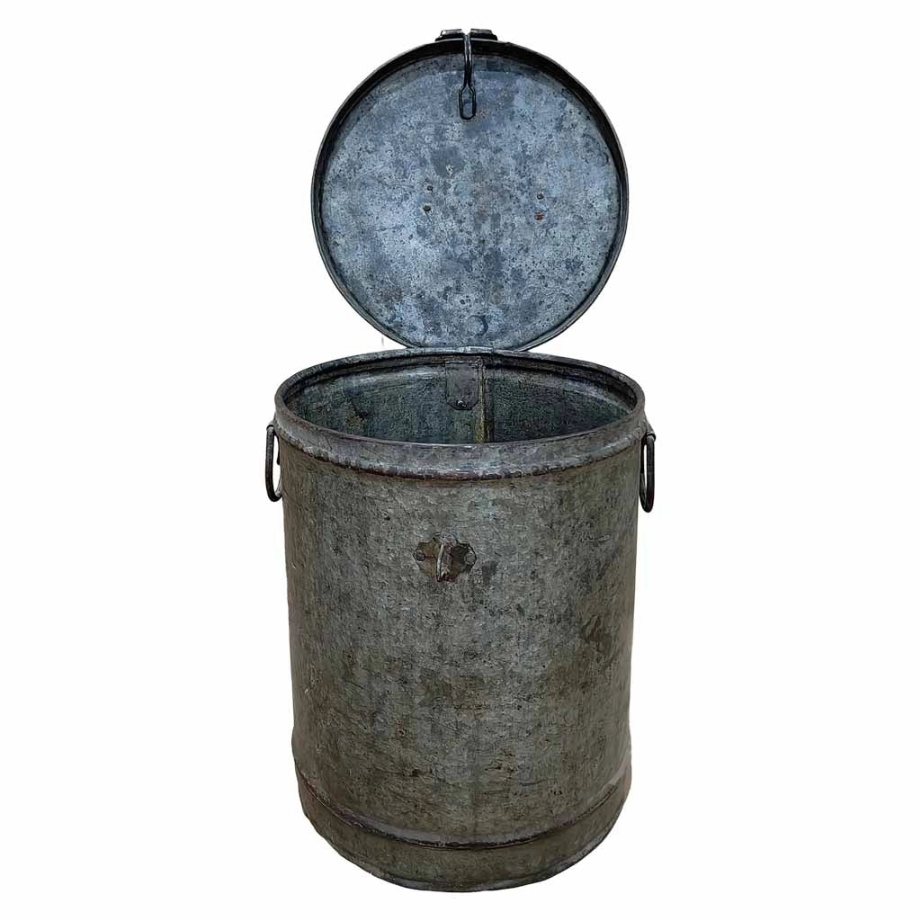 Baule in metallo artigianale 29x29x41h cm