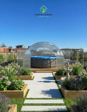 Copertura per Piscina Garten Dream OASIS 4x4 m con Policarbonato 10 mm