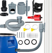 Raccolta di Acqua Piovana Quadrata 60-80 mm con Accessori di Montaggio - Condotto Fognario per Coperture fino a 80 m²