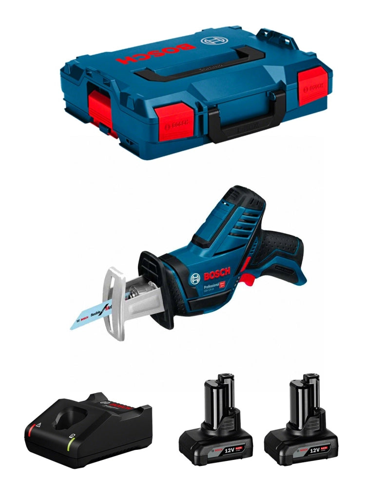 Sega Universale BOSCH GSA 12V-14 (2 x 6,0 Ah + GAL12V-40 + L-Boxx 102)