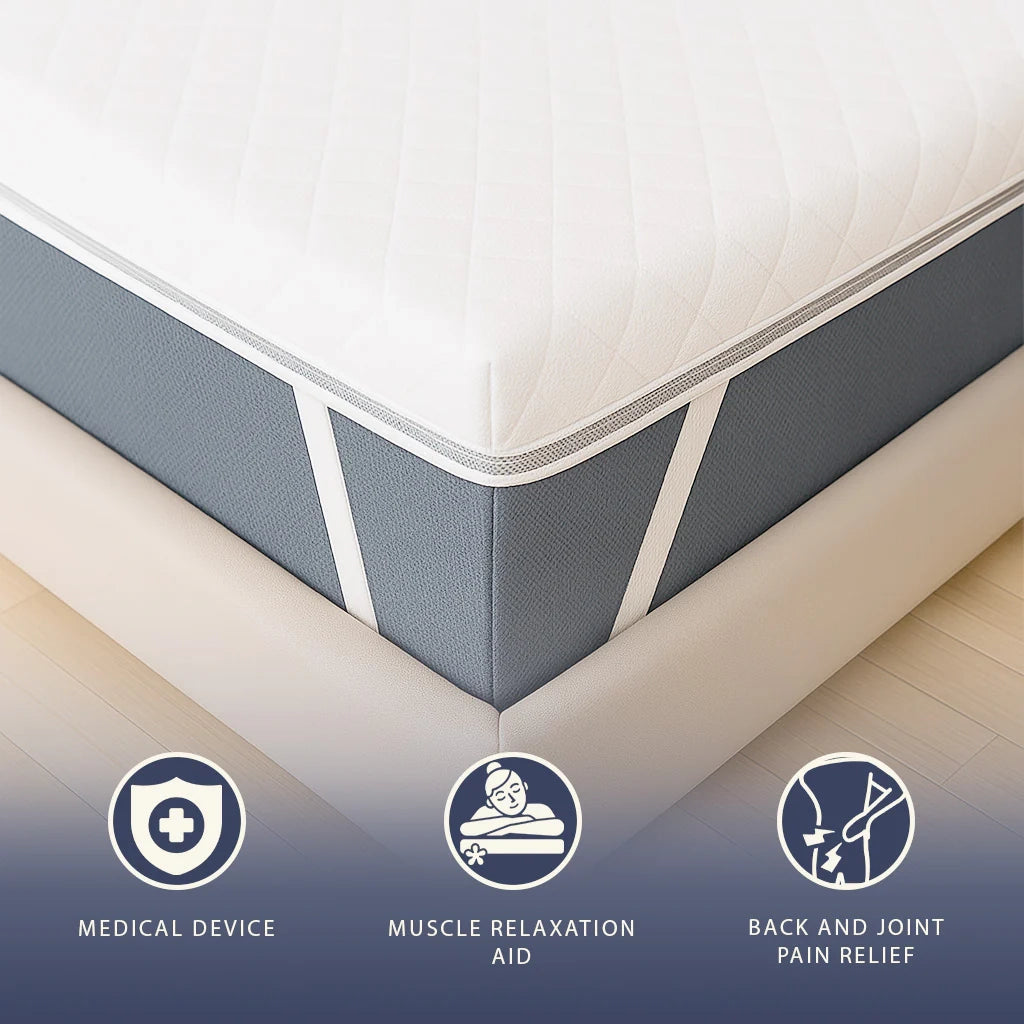 Topper 140x200 in Memory Foam a 9 Zone Differenziate | Alto 5 cm | Rivestimento Sfoderabile in Tessuto Pure Anallergico | Made in Italy
