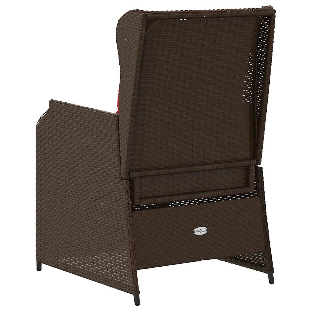 Panchina da giardino 2 pcs Marrone polyrattan 3394491