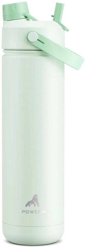 Fiaschetta isolata per acqua con beccuccio e tappo a sifone 2 in 1, mantiene la temperatura per 24 ore, impermeabile, BPA libero, flacone doppio in acciaio inossidabile per sport, palestra, viaggi e scuola.