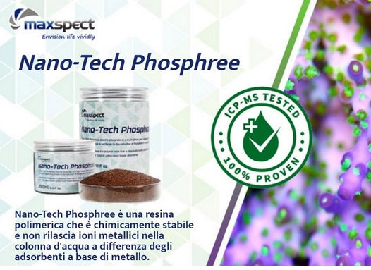 Maxspect Nano-Tech Phosphree 250ml - resina antifosfati per dolce e marino