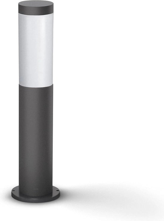 Lampada da Pavimento 45cm Luce Fredda IP44 Resistente all'Acqua - Lampada da Giardino Illuminazione Esterna 20W Grigio Scuro Utrecht - Illuminazione per Giardino