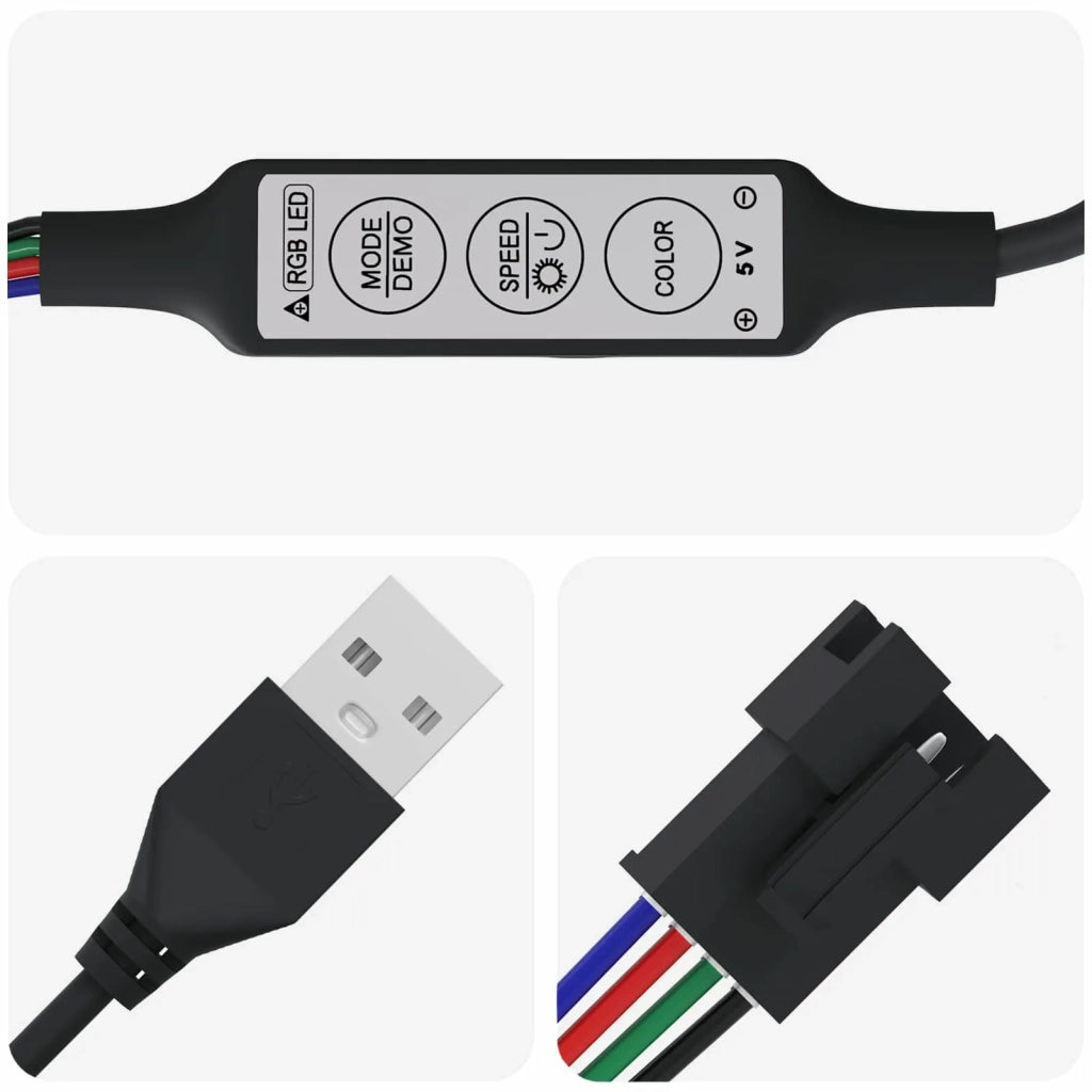 Striscia LED 2 pcs Nero e trasparente 250 mm Rame e plastica 3429112