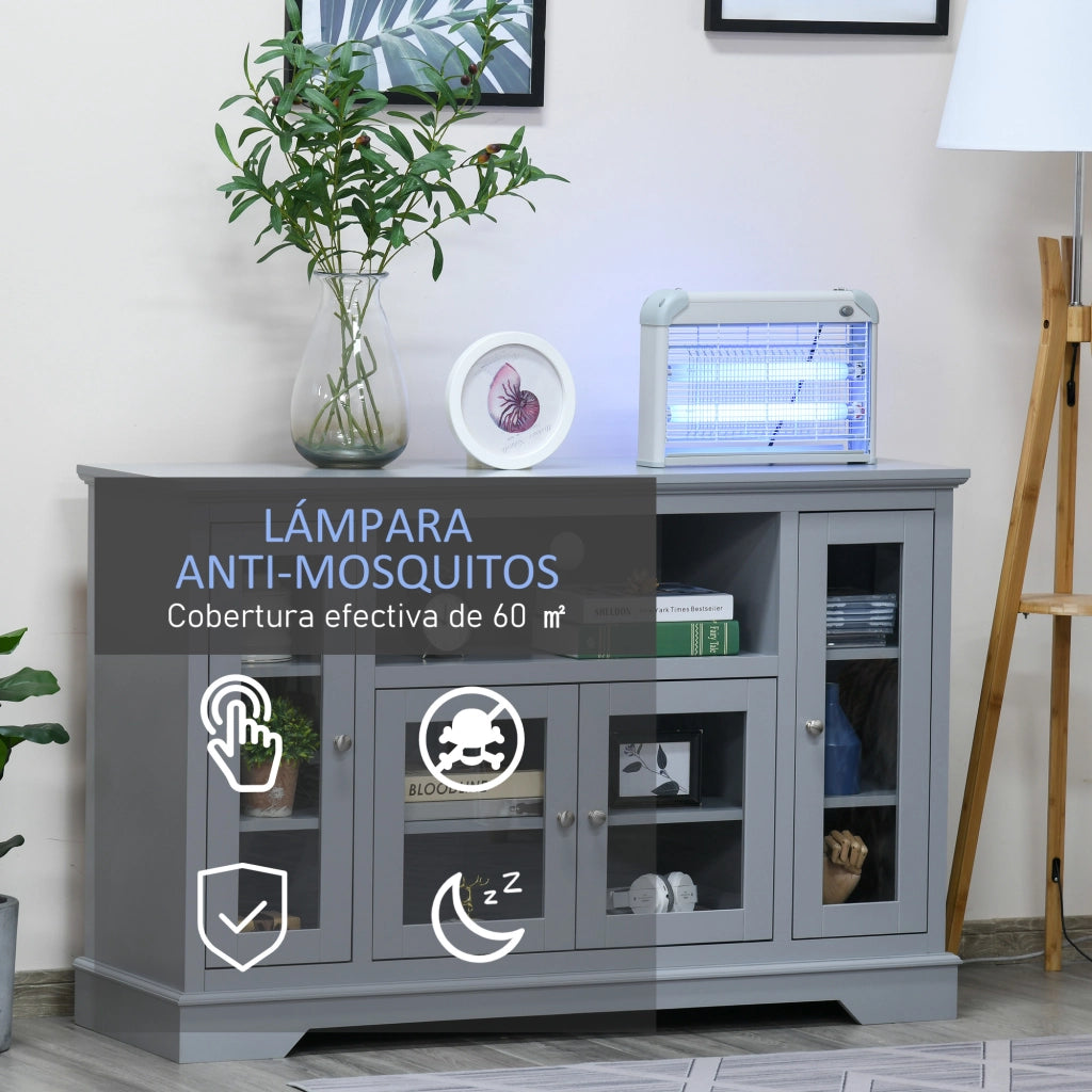 Lampada Antizanzare Elettrica 30W UV ¨C zephmum ¨C 48.5x8.5x26.5 cm Grigio