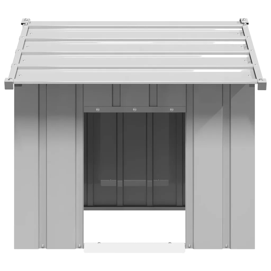 Casetta per Cani con Tetto 85x107x81 cm Acciaio Zincato CFW3368327
