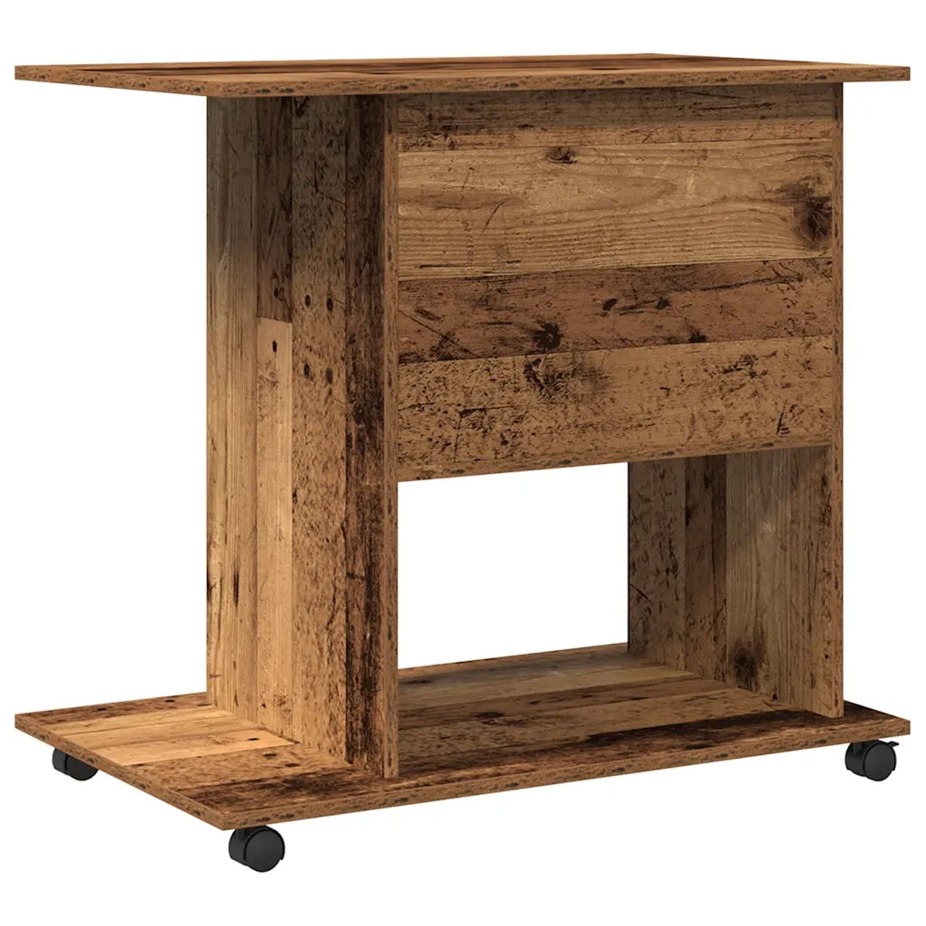 Scrivania da Computer Legno Antico 80x50x75cm Legno Multistrato 856052
