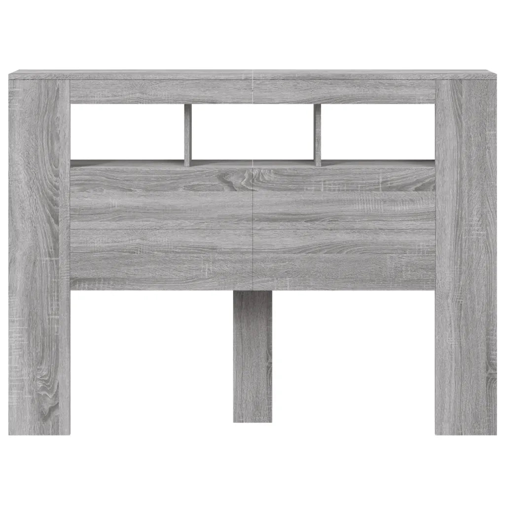Testiera | Testata LED Grigio Sonoma 140x18,5x103,5 cm Legno Multistrato