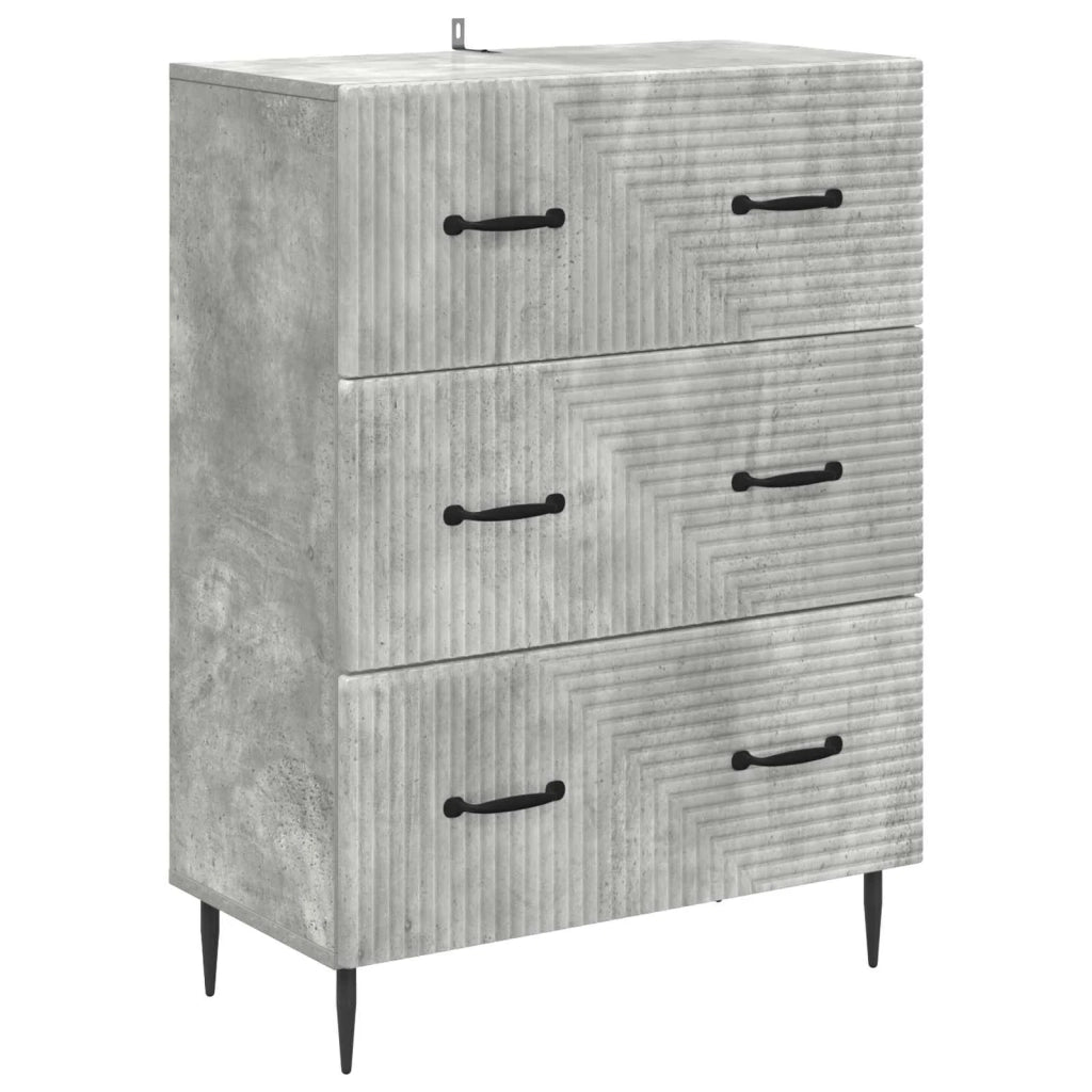 Mobile con Cassetti Grigio Cemento 66 x 34,5 x 89,5 cm 894838