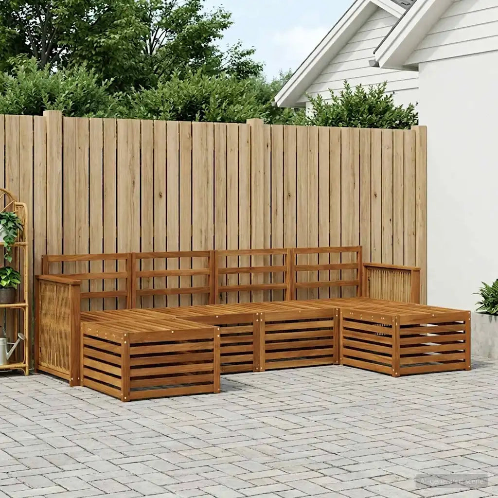 Set divani Legno di Acacia Massello 3384685