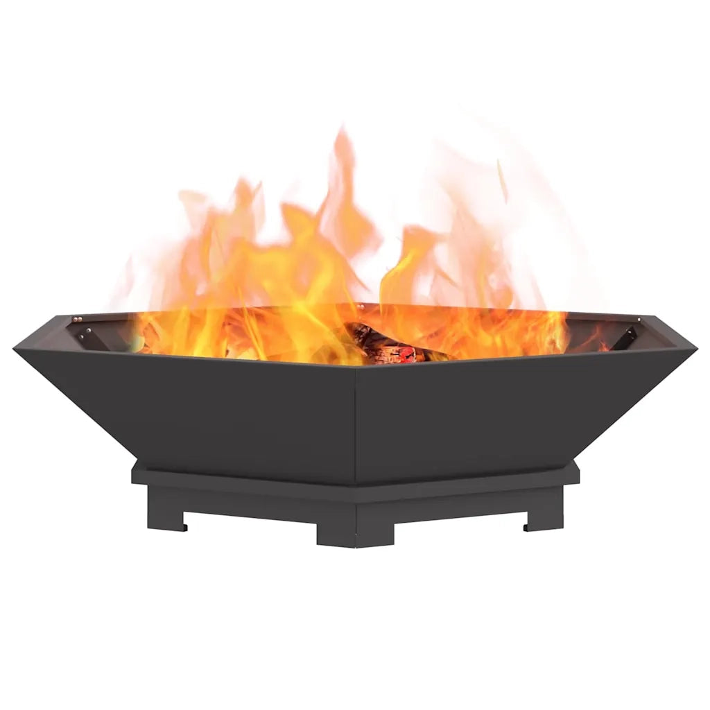 Focolare Nero 100 x 100 x 28 cm Acciaio