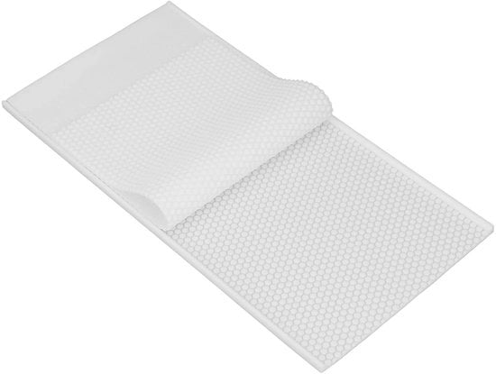 Bijenwasblad 2 pezzi - Piastra di silicone - Compatta e ripiegabile - Leggera - Adatta per apiario - Piastra per miele di api - Piastra per miele
