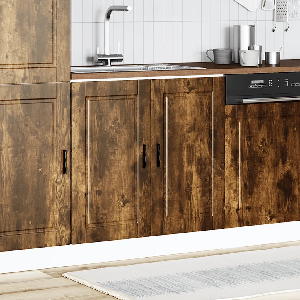 Mobile base lavello-Armadietto da bagno Porto Rovere Fumo 80x46x81,5 cm Truciolato