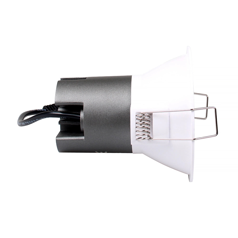 FARETTO LED DA INCASSO 5W ALTA LUMINOSITA' DESIGN MODERNO TONDO IN ALLUMINIO BIANCO - ILLUMINAZIONE EFFICIENTE PER CARTONGESSO